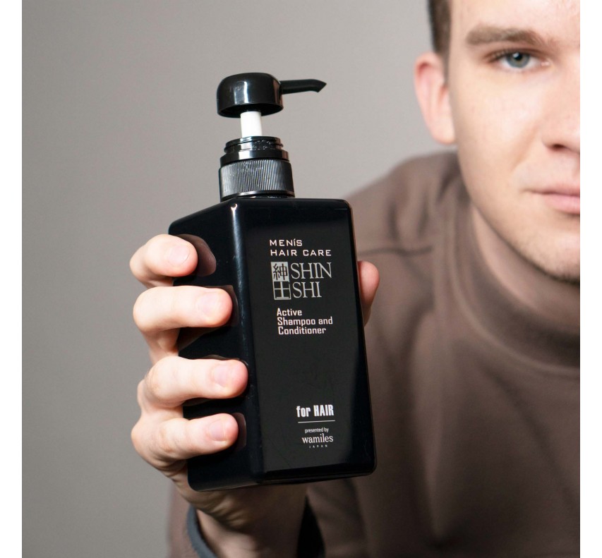 SHINSHI Men Hair Care Active Shampoo Toning Shampoo-Conditioner for Men, 500 ml